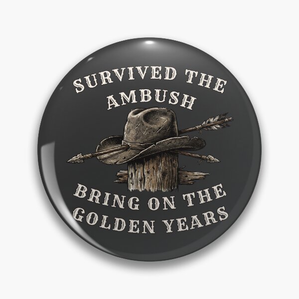 Item preview, Survived The Ambush Sarcastic Western Cowboy Hat And Arrows Retirement designed and sold by Oaks Creations.