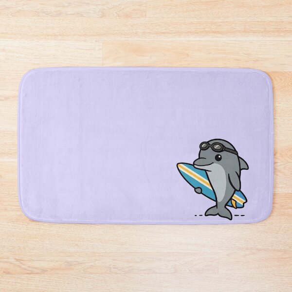 Item preview, Adventurous dolphin with surfboard designed and sold by Rouibg.