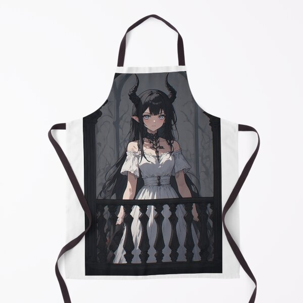 Item preview, Gothic anime demon girl and balcony designed and sold by ArtsJulian.