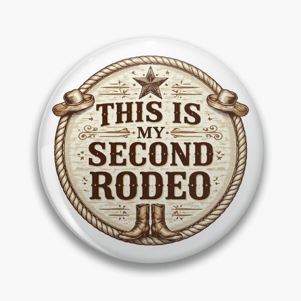 Item preview, This Is My Second Rodeo, Retro Vintage Cowboy  designed and sold by graphic-genie.