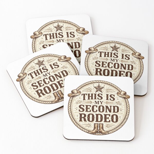 Item preview, This Is My Second Rodeo, Retro Vintage Cowboy  designed and sold by graphic-genie.