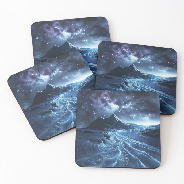 Item preview, Frozen Cosmic Landscape Night Sky designed and sold by QuantumDrift.