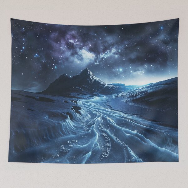 Item preview, Frozen Cosmic Landscape Night Sky designed and sold by QuantumDrift.