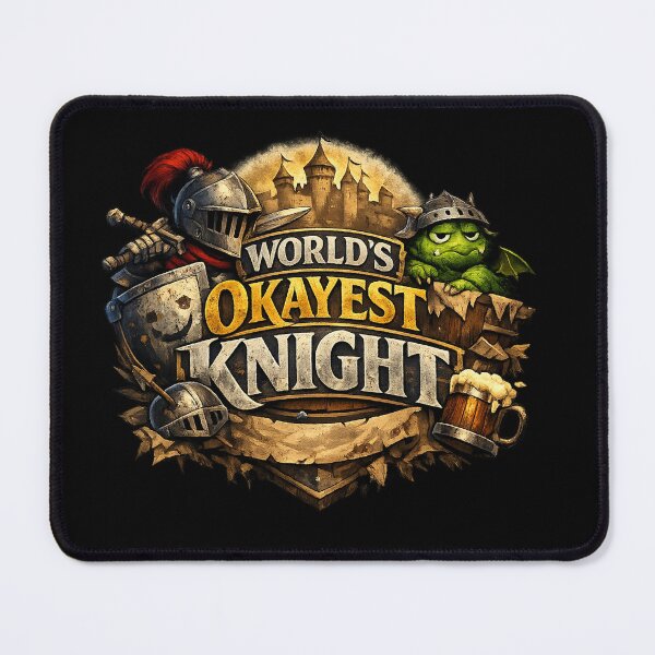 Item preview, World's Okayest Knight designed and sold by InnTenCitiesTavern.