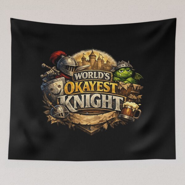Item preview, World's Okayest Knight designed and sold by InnTenCitiesTavern.