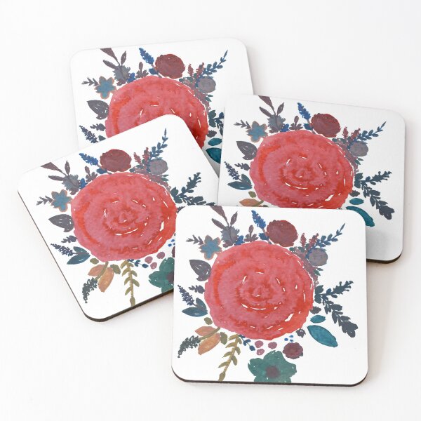 Item preview, Watercolor floral pattern(White) designed and sold by Rudravi.