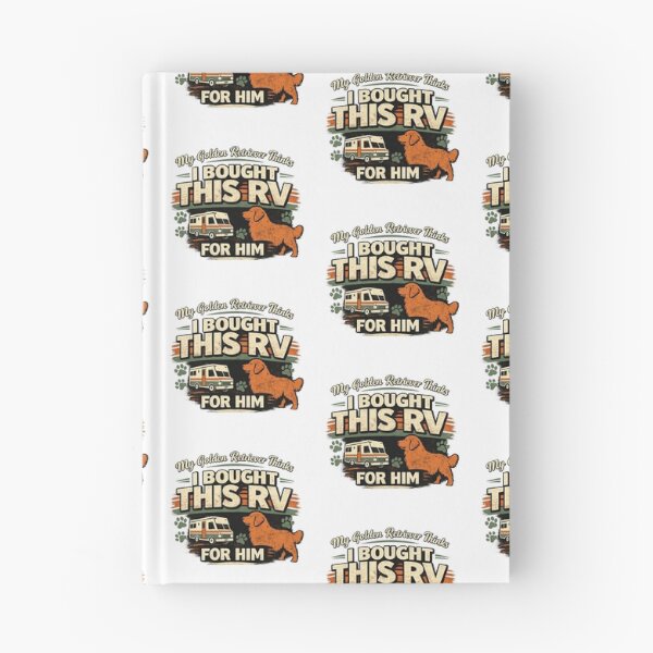 Item preview, RV Life With Golden Retriever Funny Dog Owner Design designed and sold by KBTshirts.