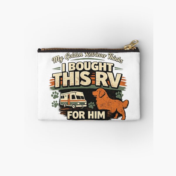 Item preview, RV Life With Golden Retriever Funny Dog Owner Design designed and sold by KBTshirts.