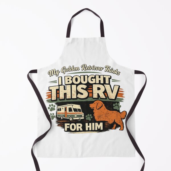 Item preview, RV Life With Golden Retriever Funny Dog Owner Design designed and sold by KBTshirts.
