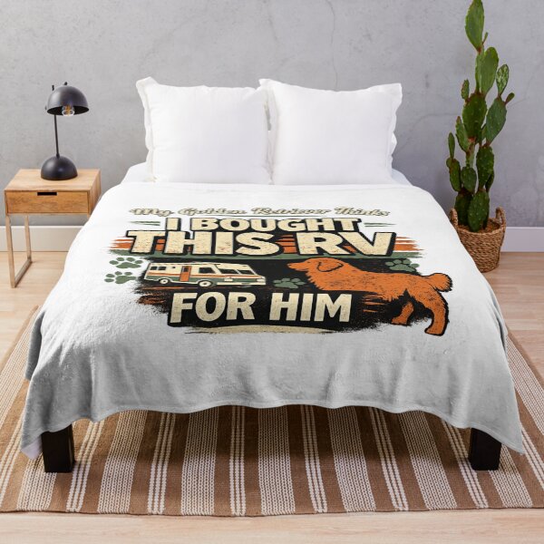 Item preview, RV Life With Golden Retriever Funny Dog Owner Design designed and sold by KBTshirts.