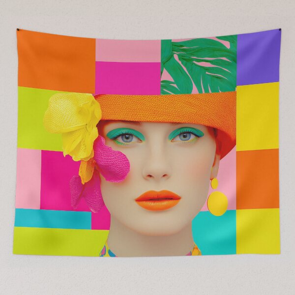 Item preview, Colorful Portrait Montage Art designed and sold by Mindrender.