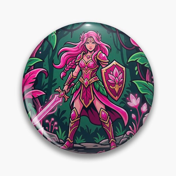 Item preview, HD Deep Jungle Pink Heroic Fantasy Realm designed and sold by ABArtByAlexST.