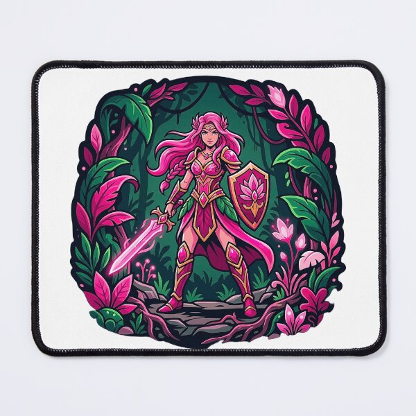 Item preview, HD Deep Jungle Pink Heroic Fantasy Realm designed and sold by ABArtByAlexST.