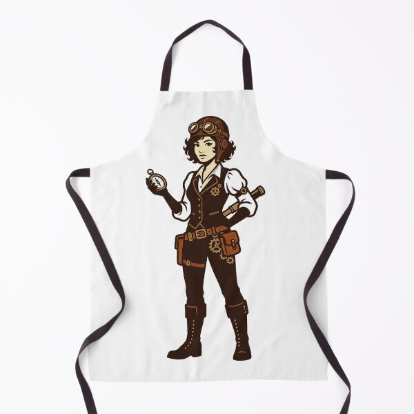 Item preview, 4K Wonderful Steampunk Girl at the Beach designed and sold by ABArtByAlexST.