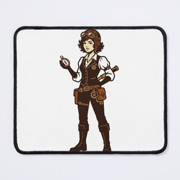 Item preview, 4K Wonderful Steampunk Girl at the Beach designed and sold by ABArtByAlexST.