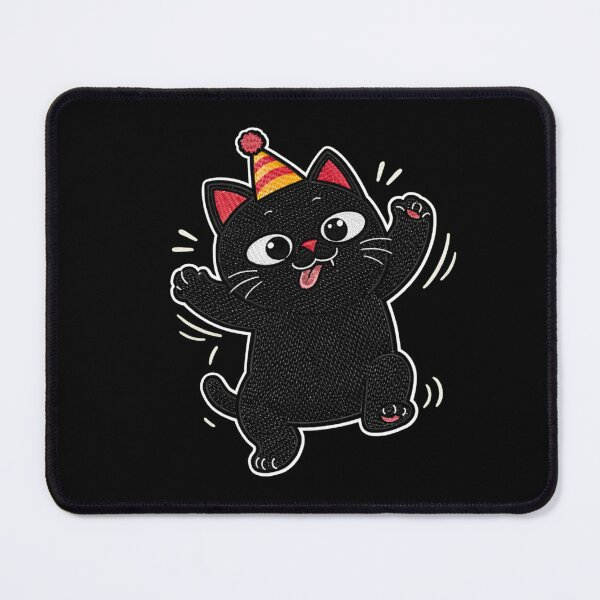 Item preview, Funny Party Cat Dancing Cute Energetic Chibi Aesthetic Design designed and sold by ColorSplash123.
