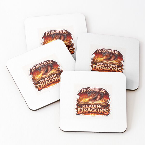 Item preview, “I’d Rather Be Reading Dragons” Fantasy Dragon Sticker ??? designed and sold by SparkVault.