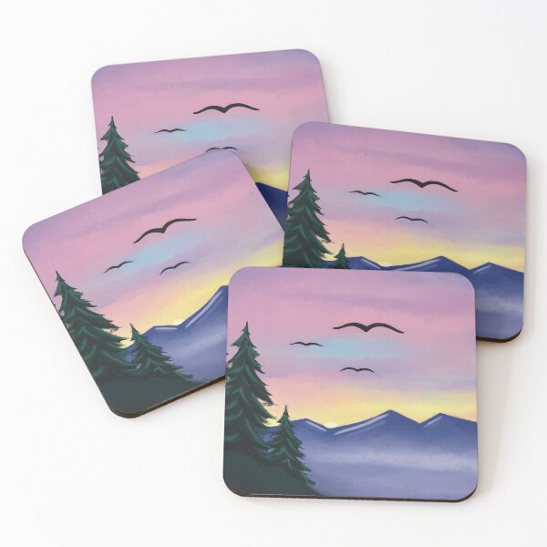 Item preview, Beautiful Snowy Mountain Sunrise designed and sold by Paintedsunsxt Designs.