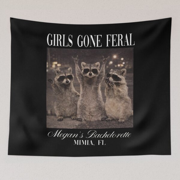 Item preview, Girls Gone Feral Raccoon Bachelorette Party  designed and sold by Malosortin.