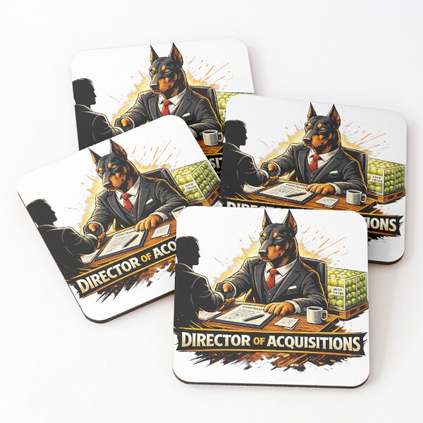 Item preview, Director of Acquisitions | Funny Doberman Office Dog designed and sold by jckprintdesigns.