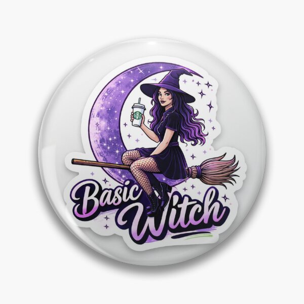 Item preview, Basic Witch Funny Sticker – Purple Moon Aesthetic Witch Decal ?✨ designed and sold by SparkVault.