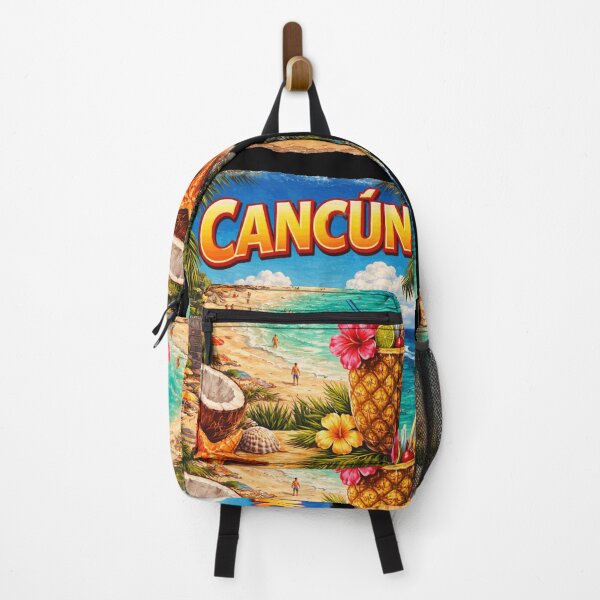 Item preview, Cancún Mexico Vintage Travel Poster – Tropical Beach Paradise Art designed and sold by TownWish.