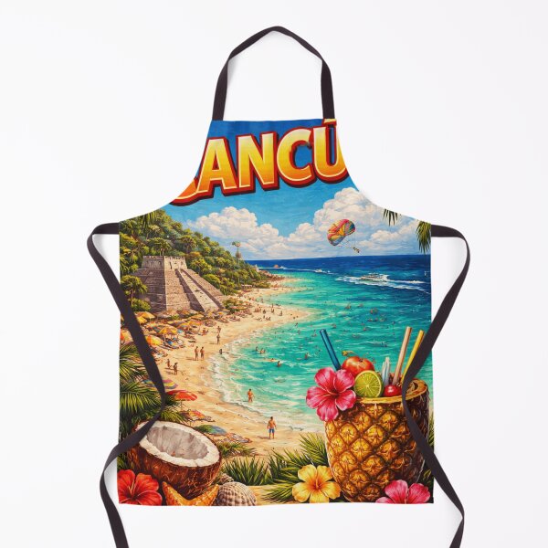 Item preview, Cancún Mexico Vintage Travel Poster – Tropical Beach Paradise Art designed and sold by TownWish.