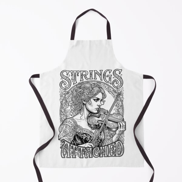 Item preview, Violinist Violin Strings Attached Vintage Woman Musician designed and sold by GrandeDuc.