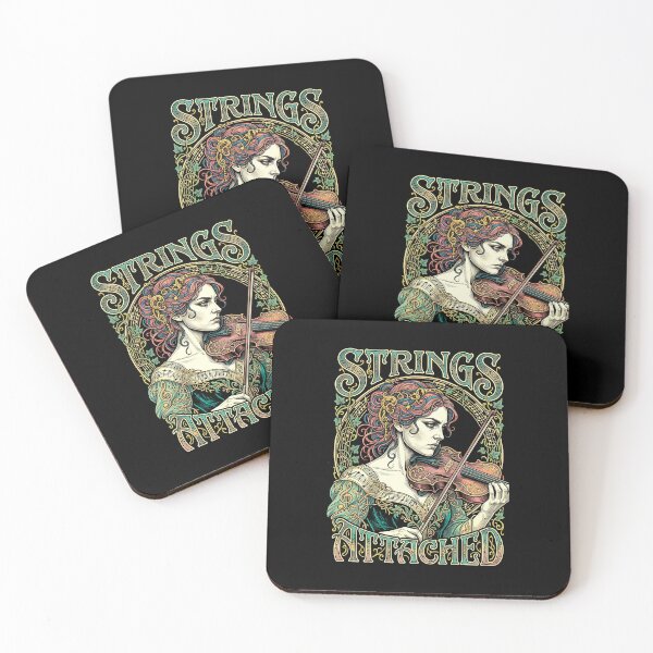 Item preview, Violinist Violin Strings Attached Vintage Woman Musician designed and sold by GrandeDuc.