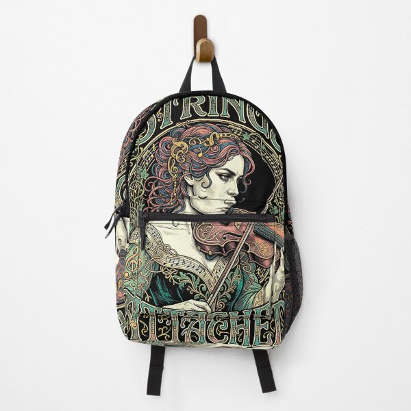 Item preview, Violinist Violin Strings Attached Vintage Woman Musician designed and sold by GrandeDuc.