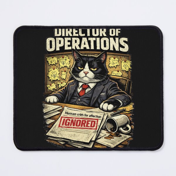 Item preview, Director of Operations Funny Cat | Office Manager Corporate Meme designed and sold by jckprintdesigns.
