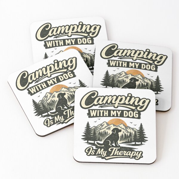 Item preview, Camping With My Dog Is Pure Happiness Therapy designed and sold by KBTshirts.