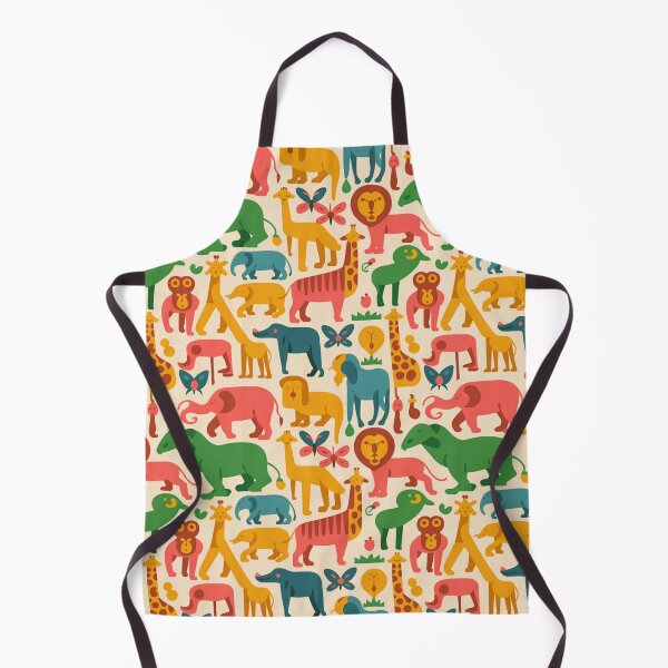 Item preview, Colorful Safari Animals Seamless Pattern | Lion Elephant Giraffe Zebra Kids Bright designed and sold by Midnight Veil Designs.