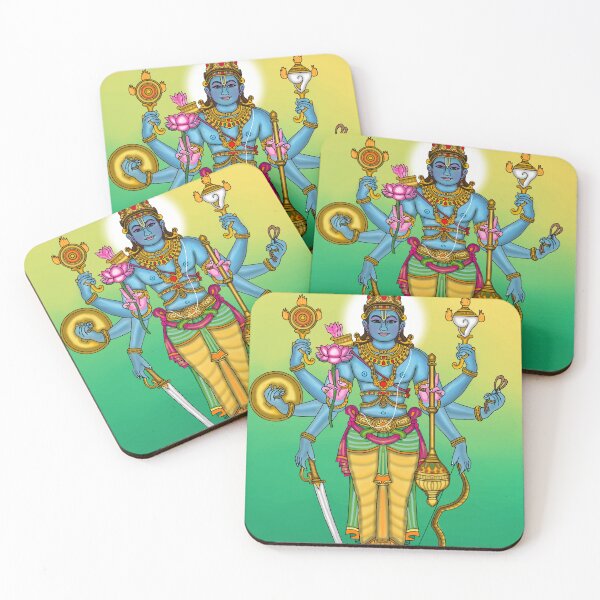Item preview, Lord Vishnu Digital Art – Hindu Supreme Deity Illustration designed and sold by Harshit_Digital_Arts.