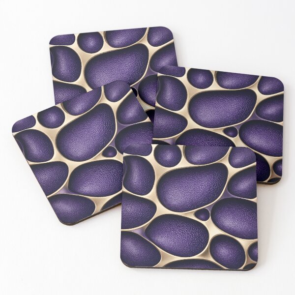 Item preview, Luxury Purple Pebble Abstract Pattern designed and sold by Kaleidoscope Print.