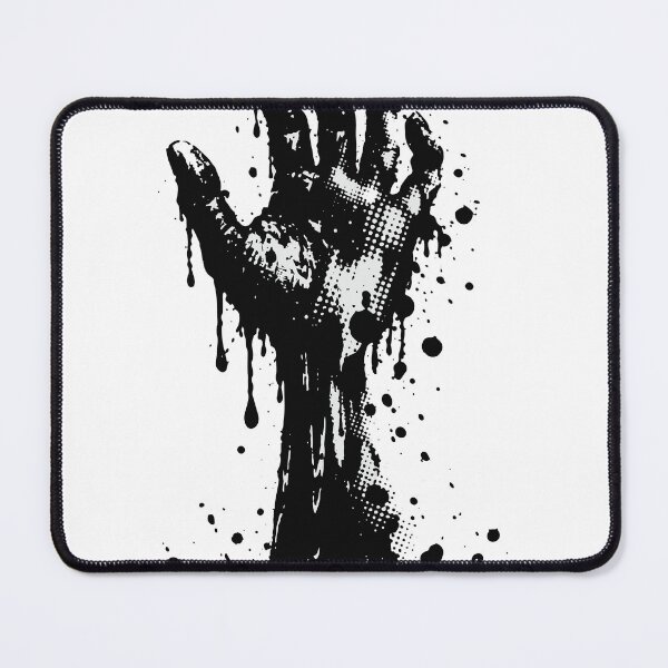 Item preview, Dark abstract concept of a hand emerging and dissolving into liquid, symbolizing transformation and decay. designed and sold by Dejbar.