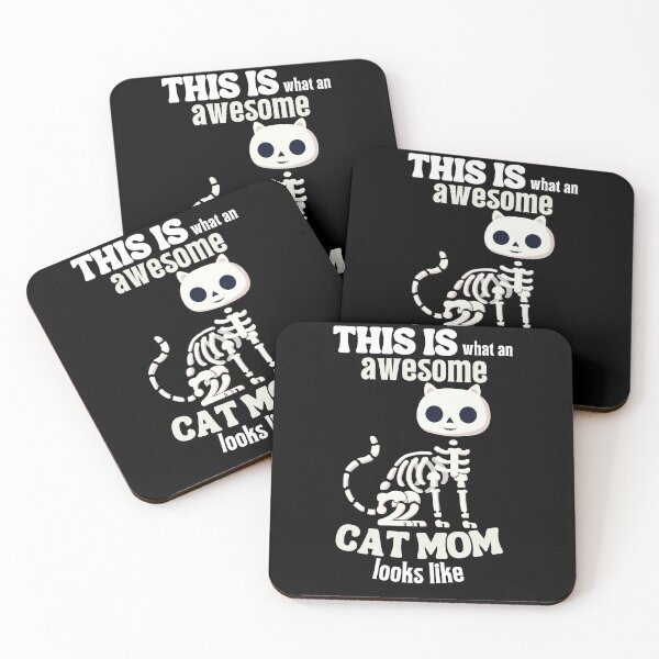 Item preview, This is what an awesome cat mom looks like Classic Funny T-Shirt designed and sold by OldSkullDesigns.