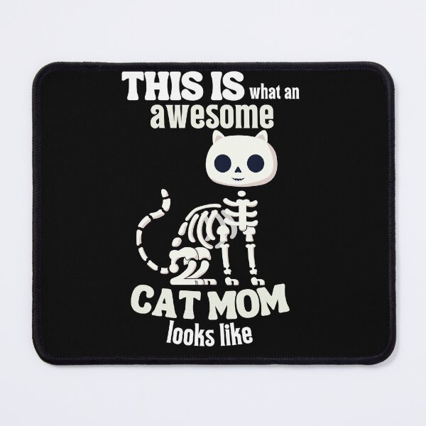 Item preview, This is what an awesome cat mom looks like Classic Funny T-Shirt designed and sold by OldSkullDesigns.