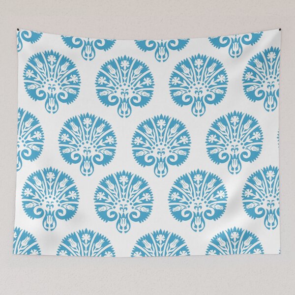 Item preview, VV Blocked Vibe-bright sky blue designed and sold by Fabricatemyart.