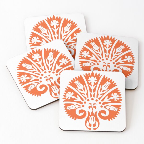 Item preview, VV Blocked Vibe-Fiery Orange designed and sold by Fabricatemyart.