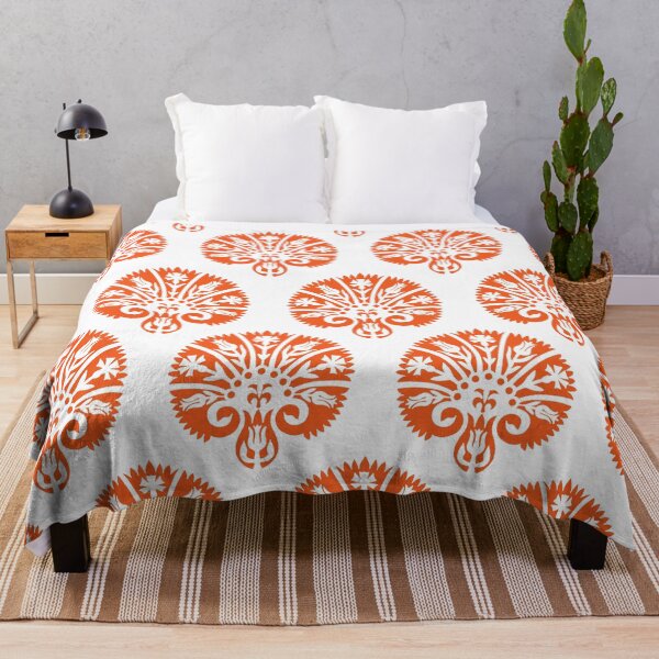 Item preview, VV Blocked Vibe-Fiery Orange designed and sold by Fabricatemyart.