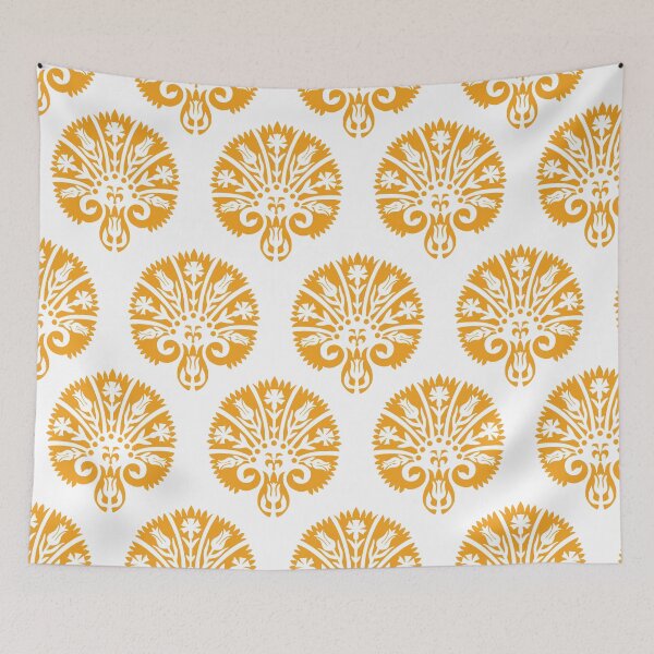 Item preview, VV Blocked Vibe-golden orange designed and sold by Fabricatemyart.