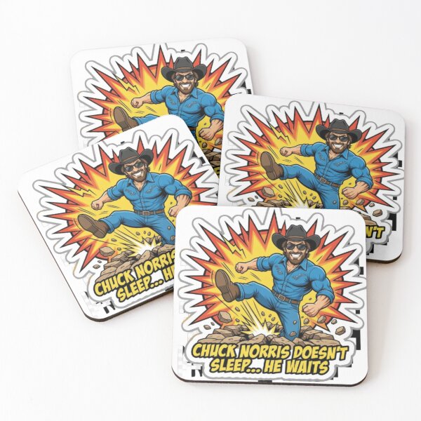 Item preview, Chuck Norris Funny Meme Legend – He Doesn’t Sleep Sticker designed and sold by sam54796.