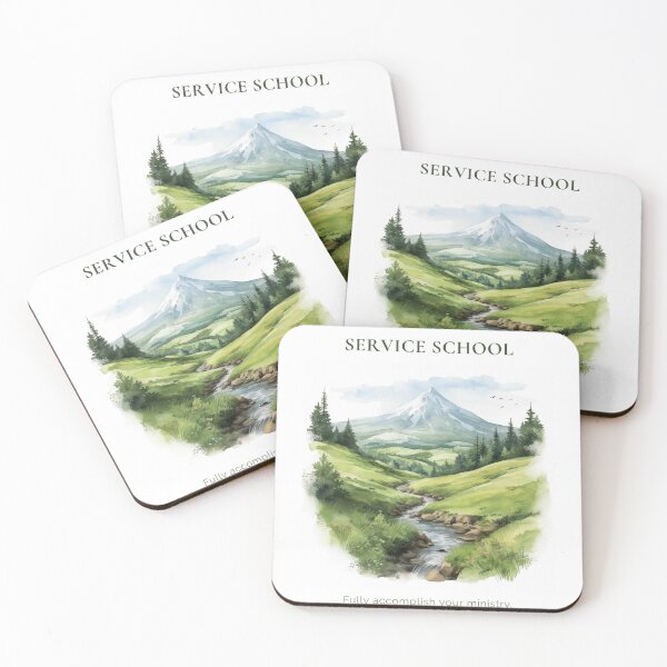Item preview, Pioneer Service School Design, JW Spiritual Mountain Landscape, “Fully Accomplish Your Ministry” Scripture Art designed and sold by Kishaprints.