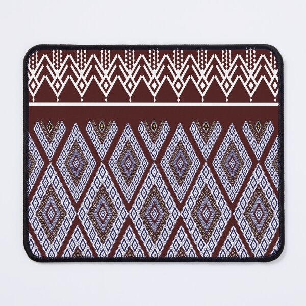 Item preview, Thai traditional textile pattern reimagined in pixel art style designed and sold by Line-Aura.