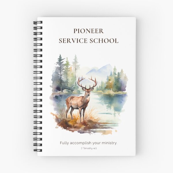 Item preview, Pioneer Service School Wildlife Design, JW Deer Nature Art with Scripture, “Fully Accomplish Your Ministry designed and sold by Kishaprints.