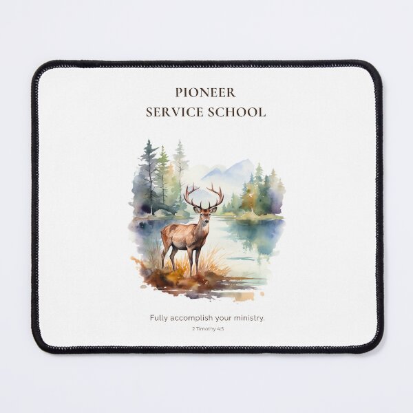 Item preview, Pioneer Service School Wildlife Design, JW Deer Nature Art with Scripture, “Fully Accomplish Your Ministry designed and sold by Kishaprints.