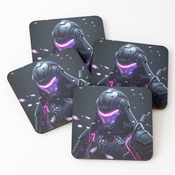 Item preview, Future Visions: Liquid Neon Shogun - Cyberpunk Samurai designed and sold by THEARTCURATİON .