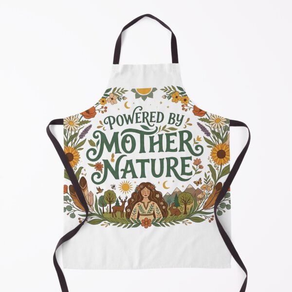 Item preview, Powered by Mother Nature | Botanical Boho Nature Design designed and sold by KRBN-Studio.