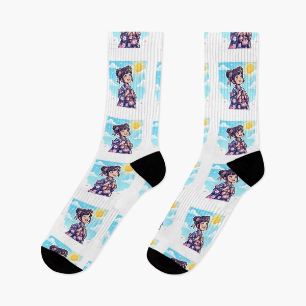 Item preview, UHD Chica Japonesa Soñadora, Cielo Arte Digital designed and sold by ABArtByAlexST.
